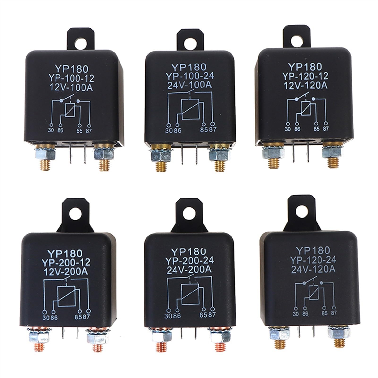 Relé de 4 pines 12V 100A automotriz para control de batería de coche 7