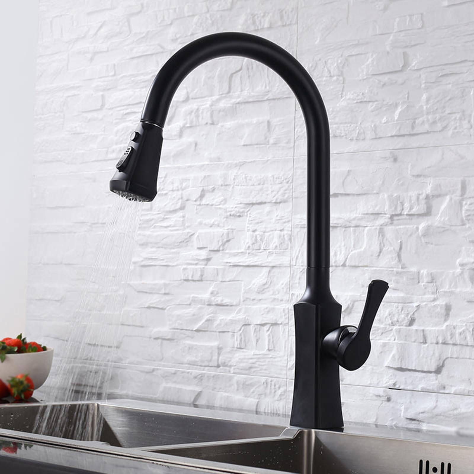 Robinet cuisine douchette extractible contre éclaboussures évier