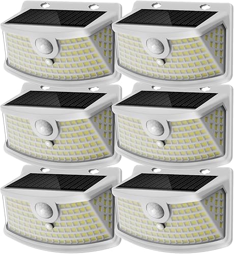 Miniatura 17 de Aootek - Luces solares con sensor de movimiento, 120 LED con reflector de luces, gran angular de 270°, impermeable IP65, para puerta delantera,