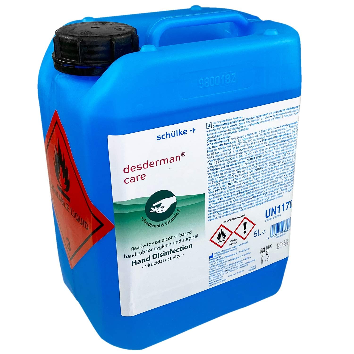 Desderman 116805 Schnelldesinfektion Pure, 5 L
