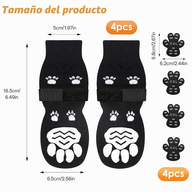 Foto 2 de 7 de GlasFlength Calcetines Antideslizantes para Perros