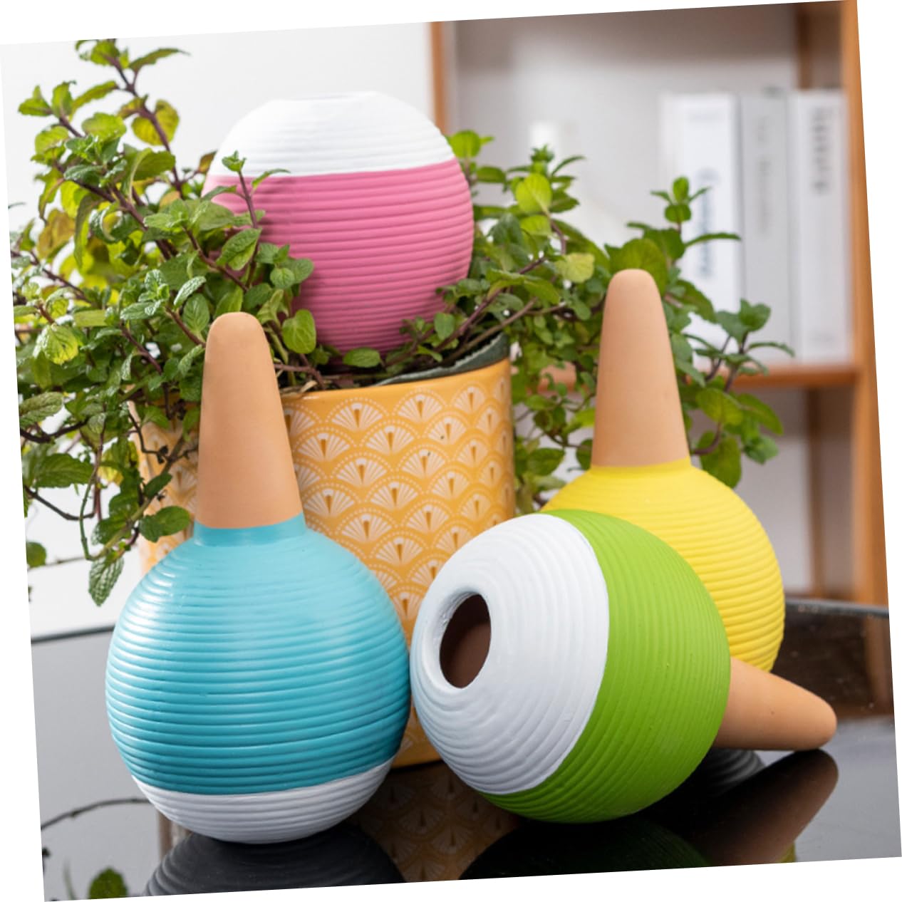 LIOOBO 4piezas Kit De Riego por Goteo Goteros Globos Dispensadores para Plantas De Interior y Exterior