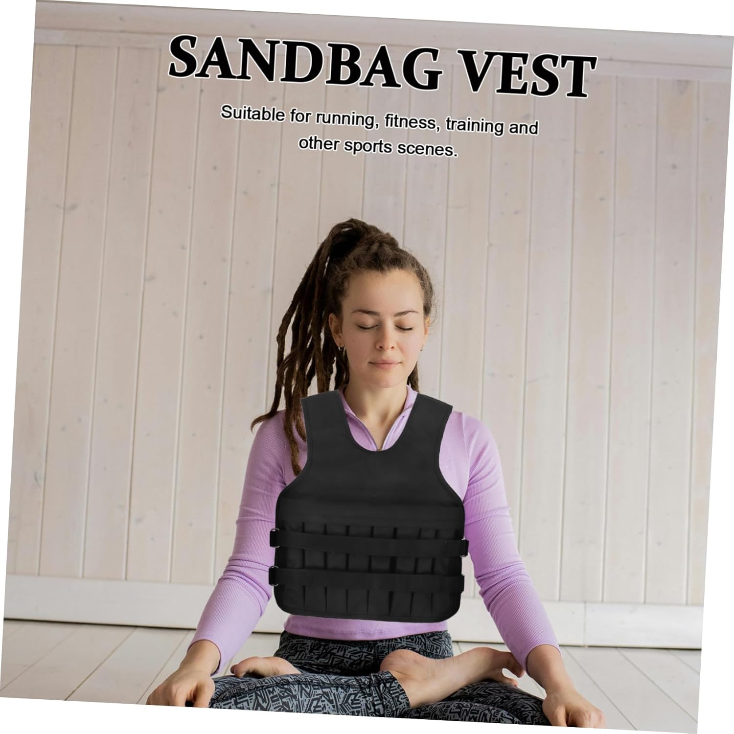 Breathable Weighted Fitness Vest for Men Women Oxford Cloth Strength Training Vest with Adjustable Weight for Running Rucking and Exercise