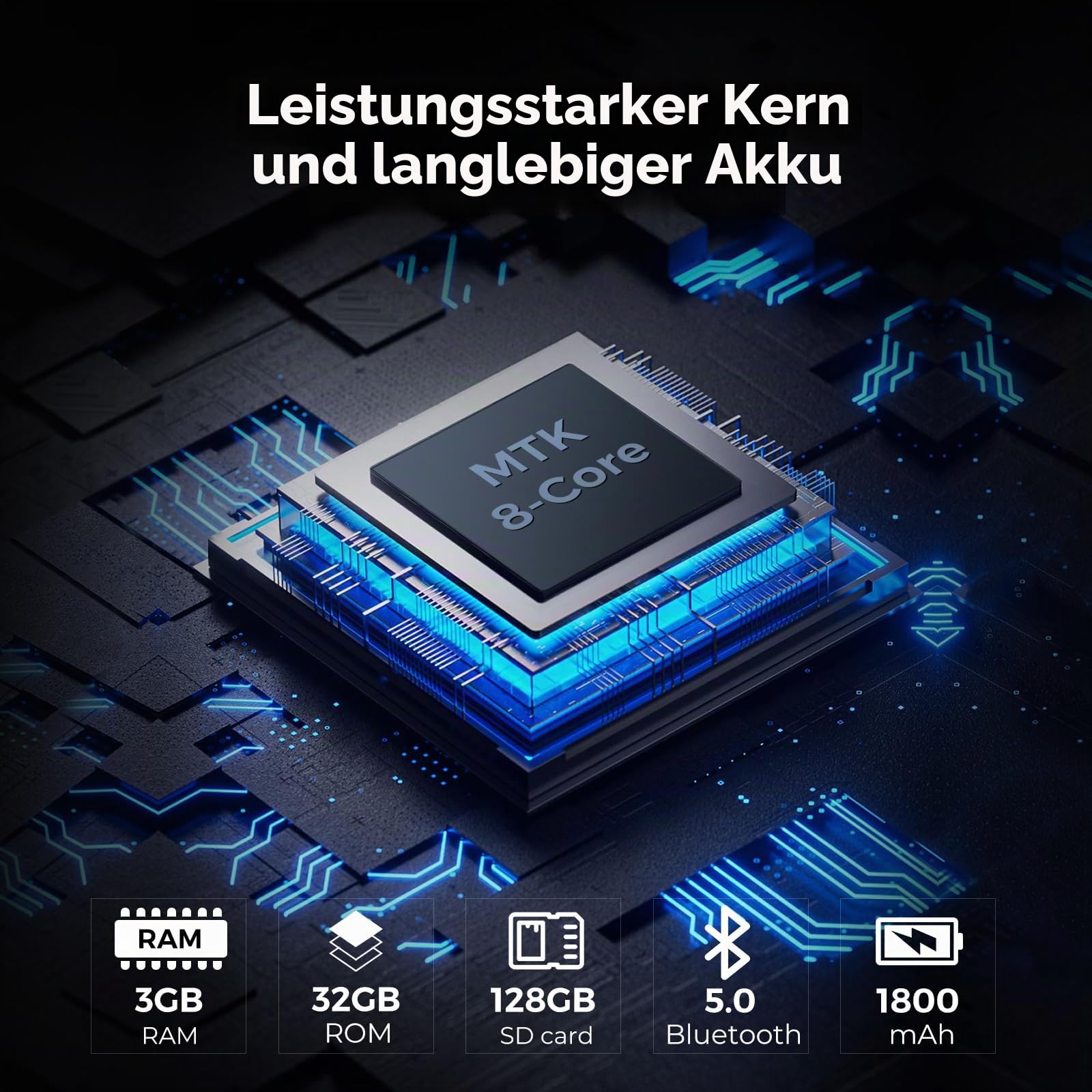 MP4 Player Andriod 12 Schwarz