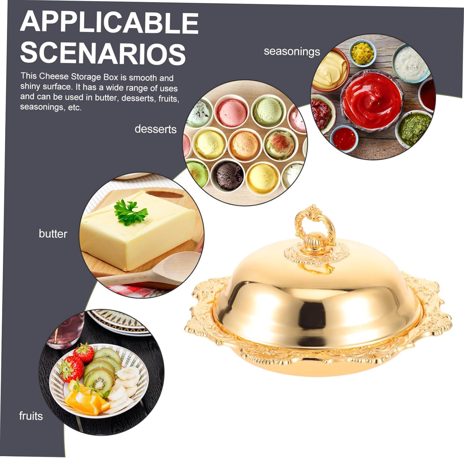 Decorative Serving Tray for Snacks Dried Fruits and Candies Compact Lightweight Fruit Tray with Unique Color Design for Home Parties and Gatherings
