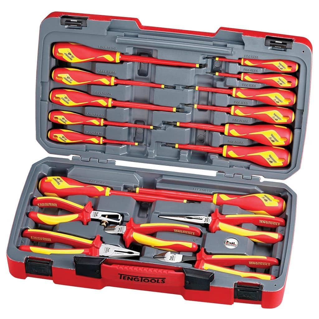 Teng Tools Red Tv18 N – Set Insulated Pliers And Screwdriver Set Of 18