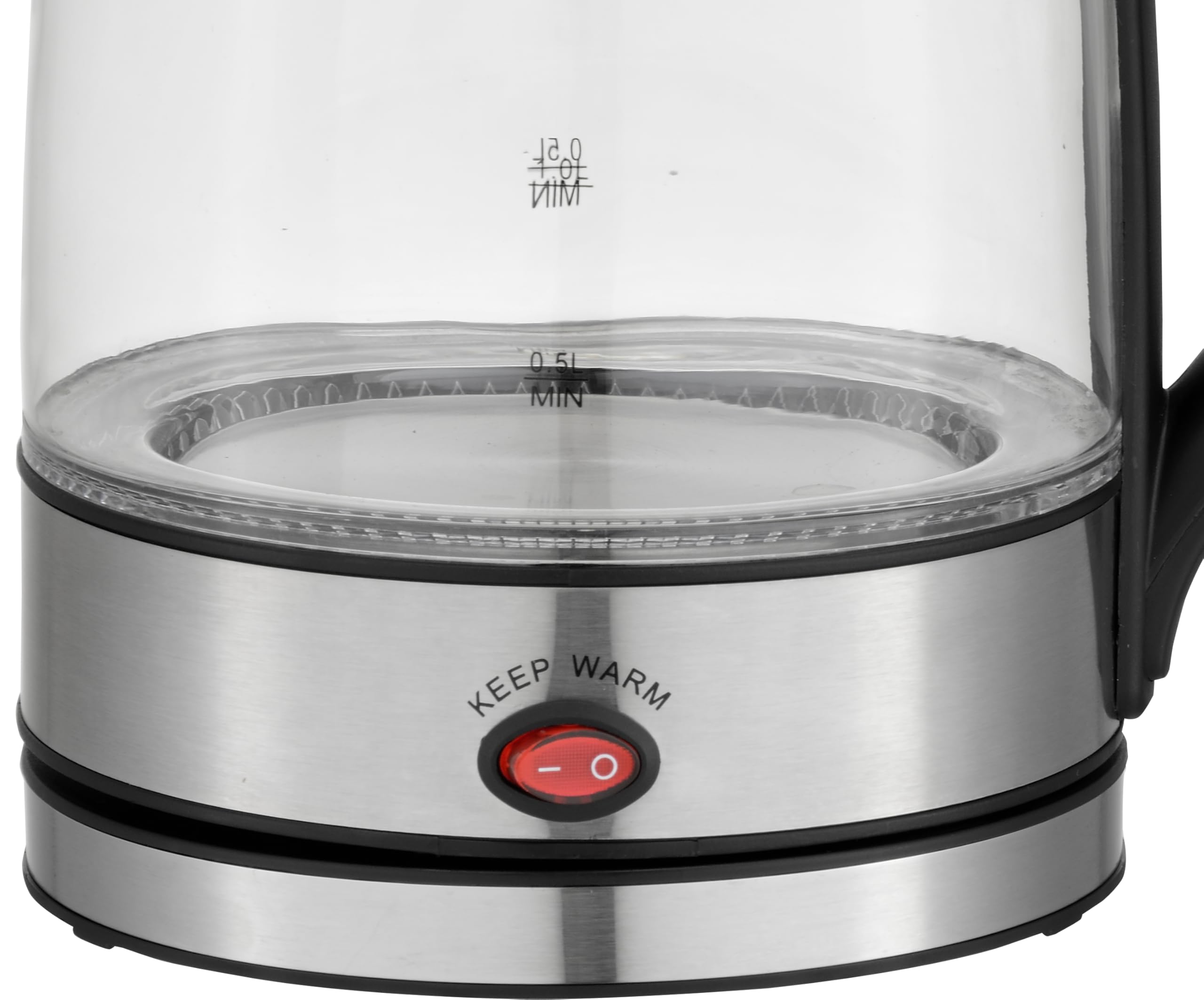 Siberg Set di bollitore da tè 3 in 1 – Macchina da tè turca con bollitore da 1,8 l, caraffa in vetro da 800 ml, potenza 2200 W, funzione di mantenimento al caldo, senza BPA