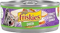 Purina Friskies Turkey & Giblets Pate Wet Cat Food, 24 Pack 5.5oz Cans - Complete Nutrition for Cats & Kittens