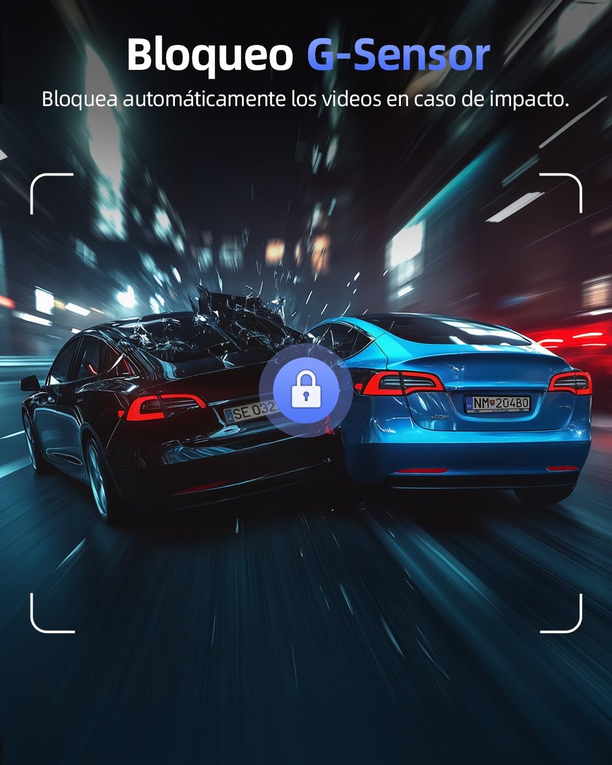 4K+1080P Dash CAM Coche, 5GHz WiFi Dashcam con Tarjeta SD 64GB, Camara Vigilancia Coche con 1,5″Pantalla, 170° Gran Angular, Sensor G,Visión Nocturna,Monitor de Aparcamiento,Grabación en Bucle