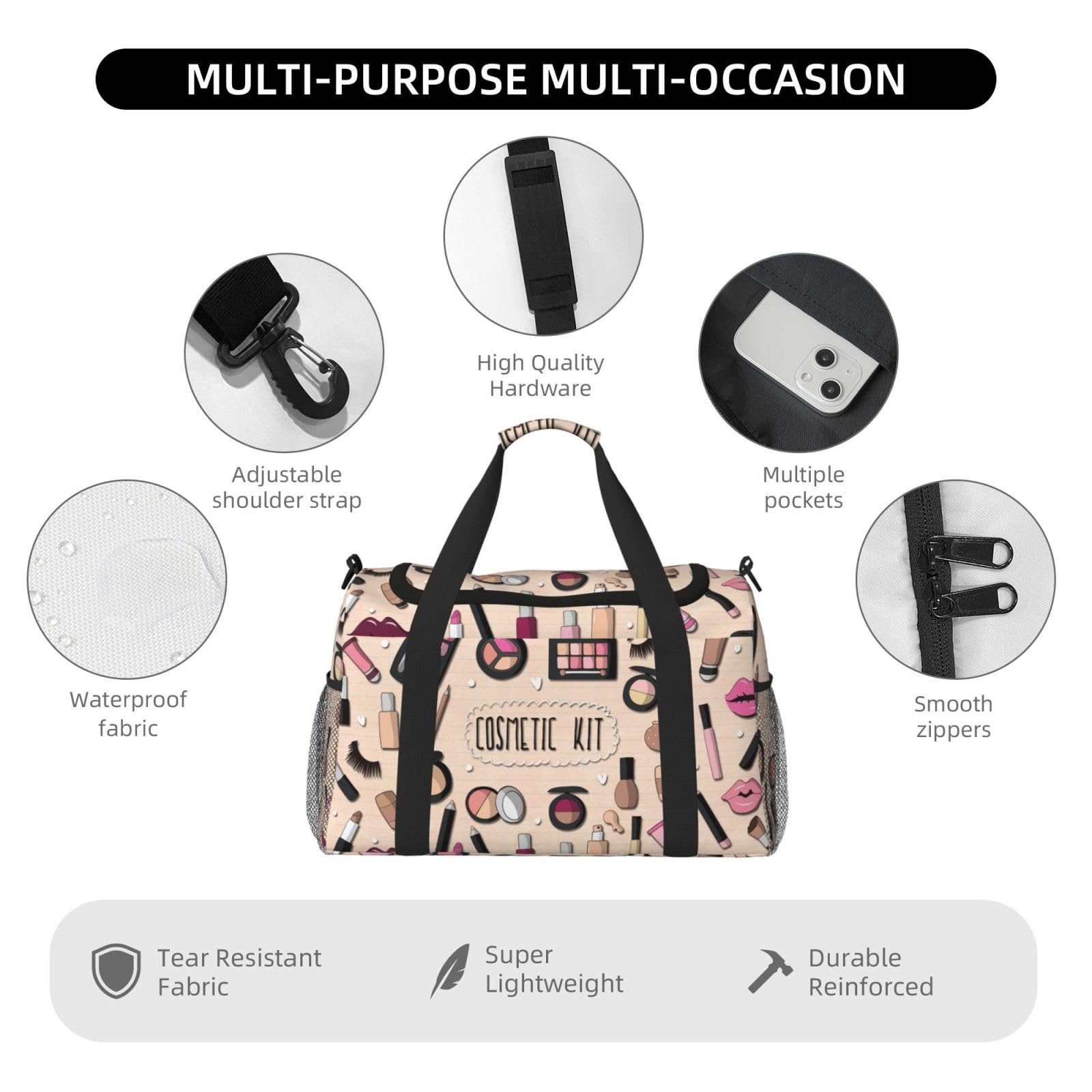 Nowoczesna dziewczyna kosmetyczka torba na ramię kobiety mężczyźni podróżna torba crossbody torebka torba na ramię torebki robocze codzienna torba hobo