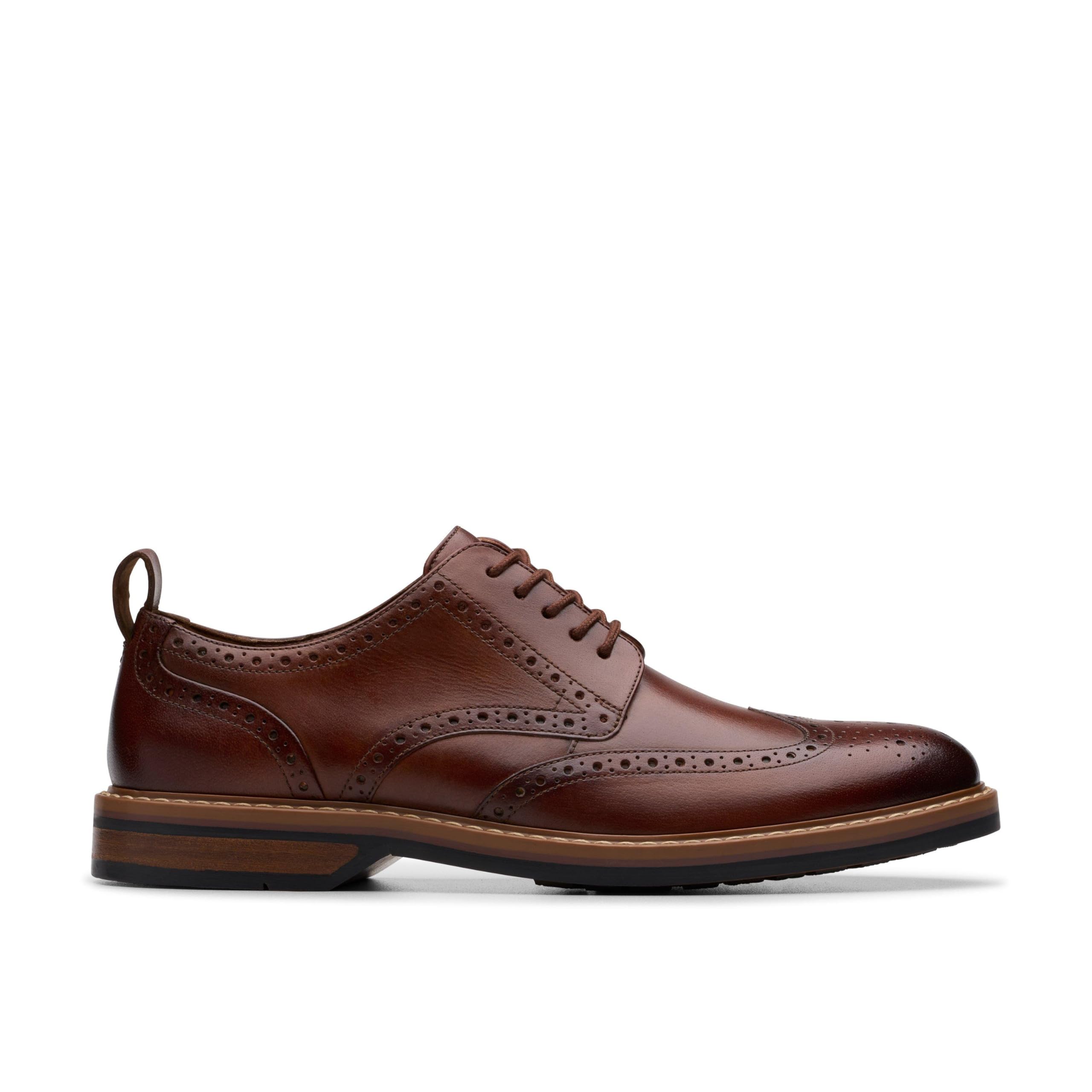Clarks Aldwin Limit Mens Mid Tan Lea, 6