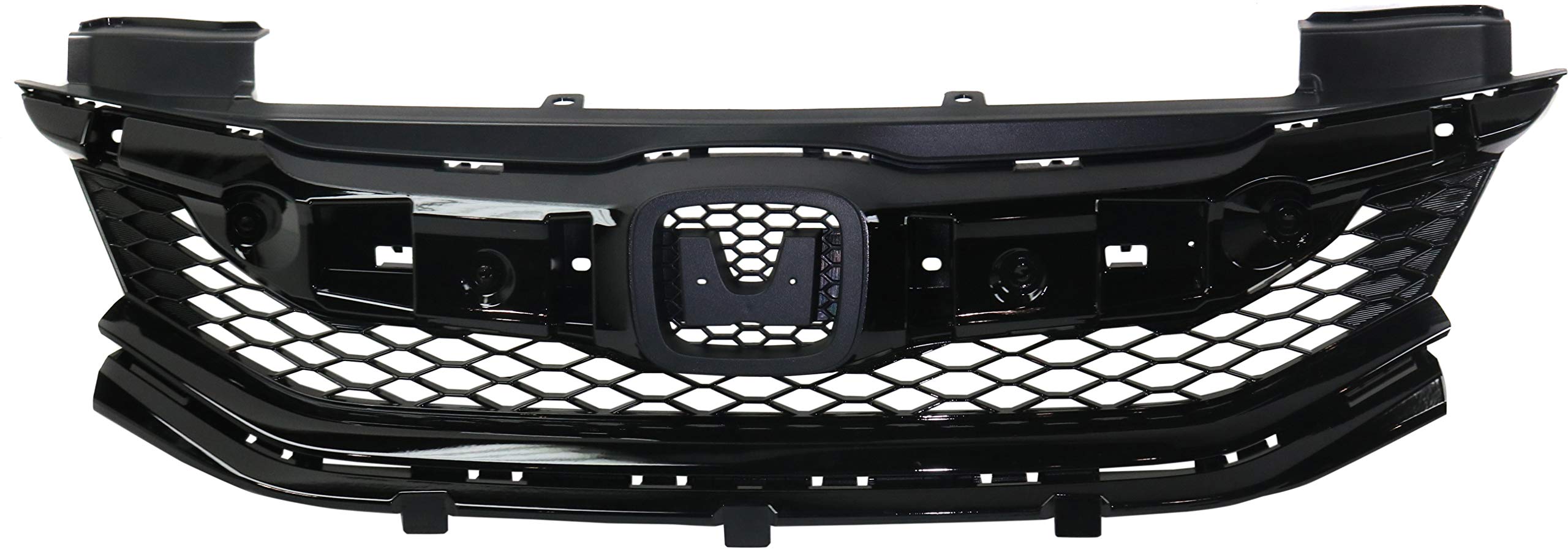 Smoked Black Chrome Grille Trim For 2016-2017 Honda Accord Coupe – X4-COAP
