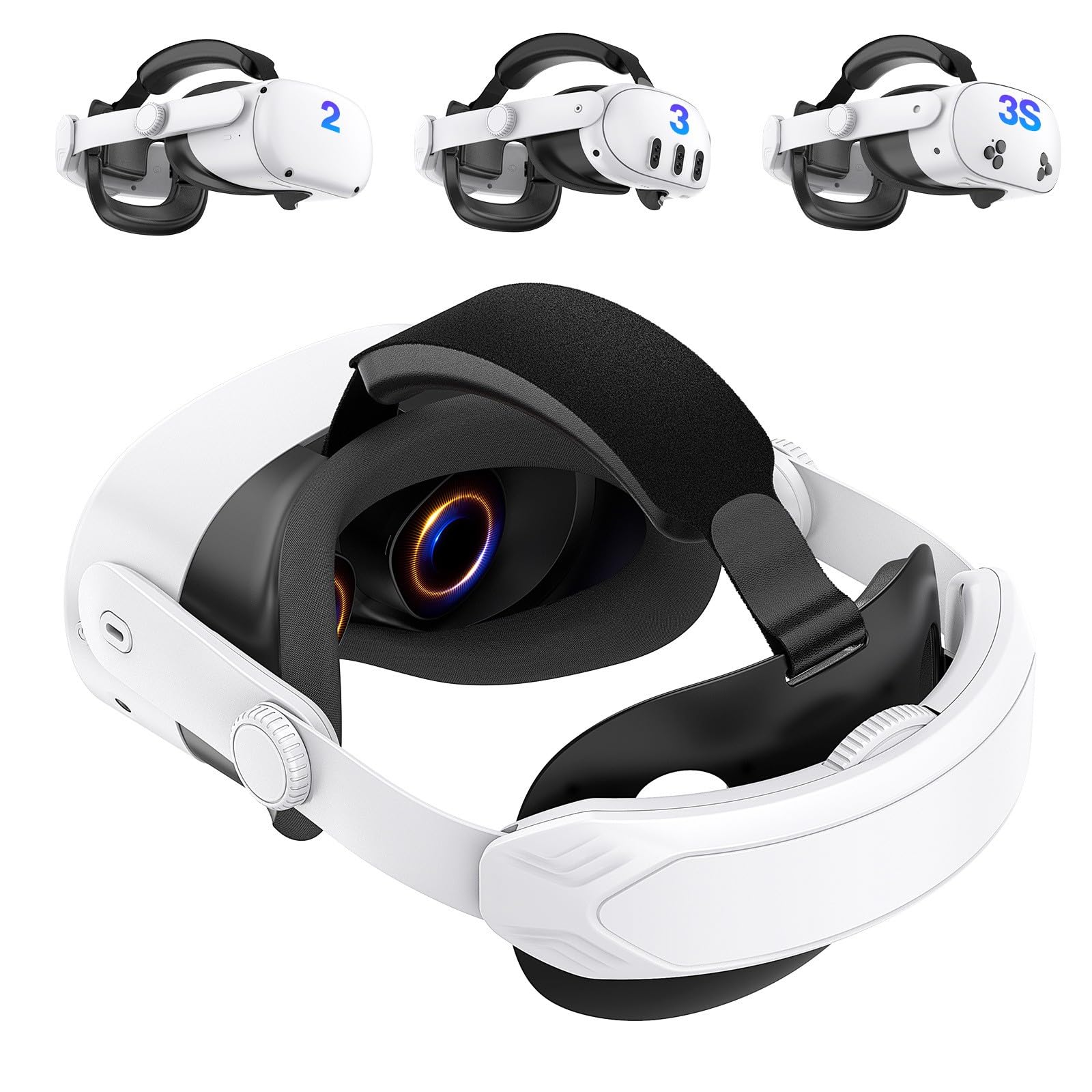 Sangles de tête de rechange pour 2/3/3S VR, accessoires réglables, réduisent la pression pour les sangles de casque