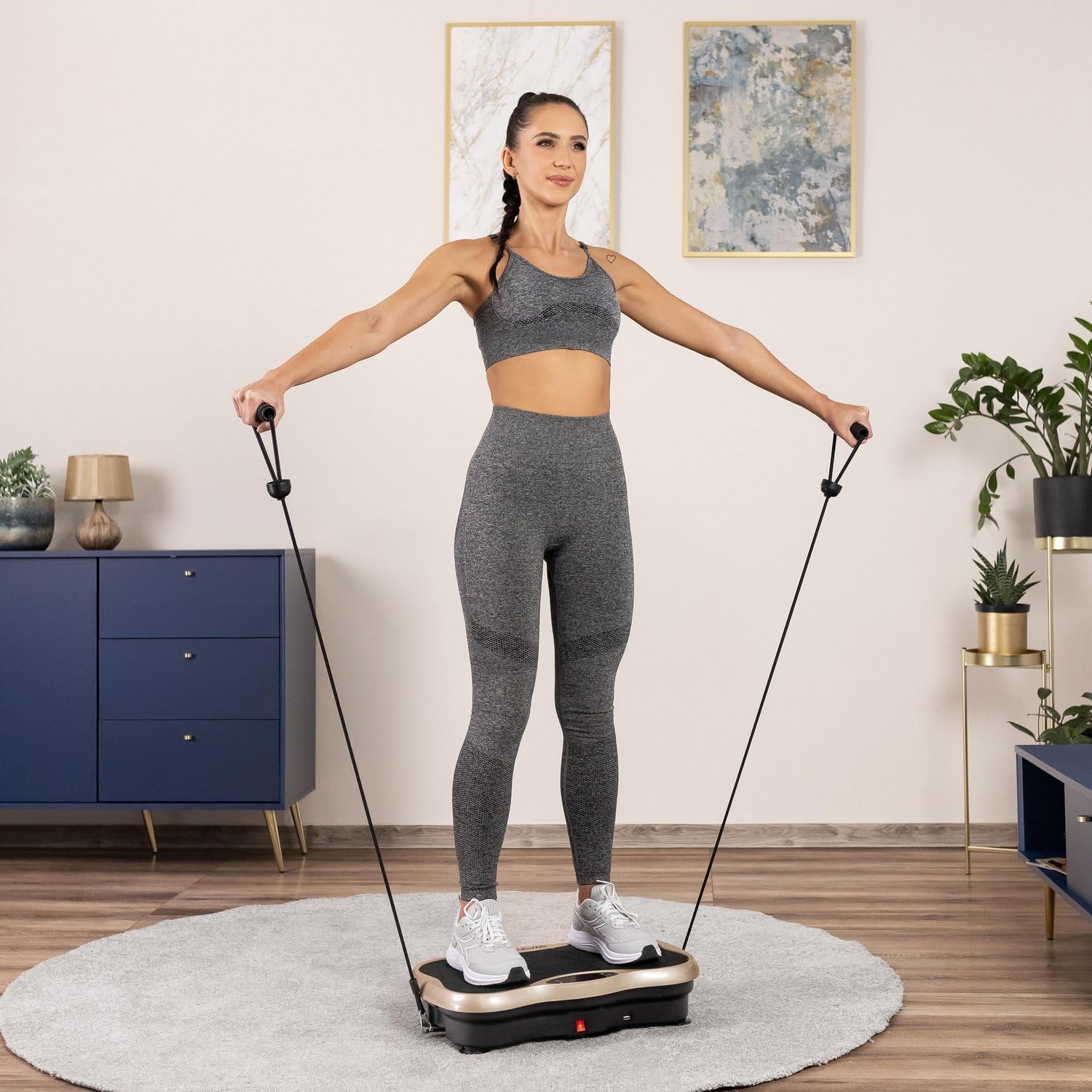 Plateforme Vibrante XP500 Gymtek - Perte de Poids, Plaque Vibrante Fitness, Appareil pour Maigrir, Machine Sport Maison