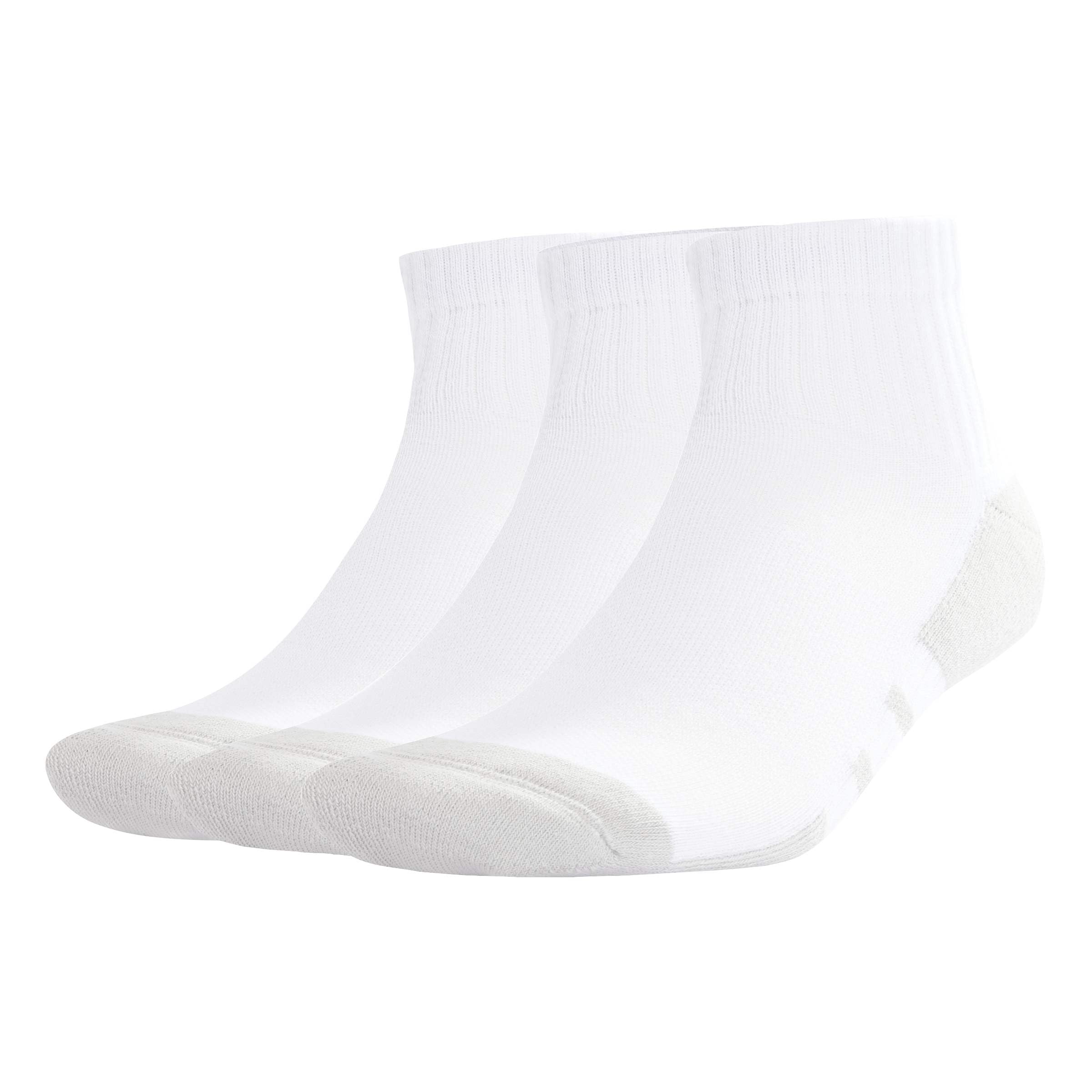 adidas Unisex Essentials Climacool Quarter 3Pp Socks, White/Grey Two, 10.5-12.5