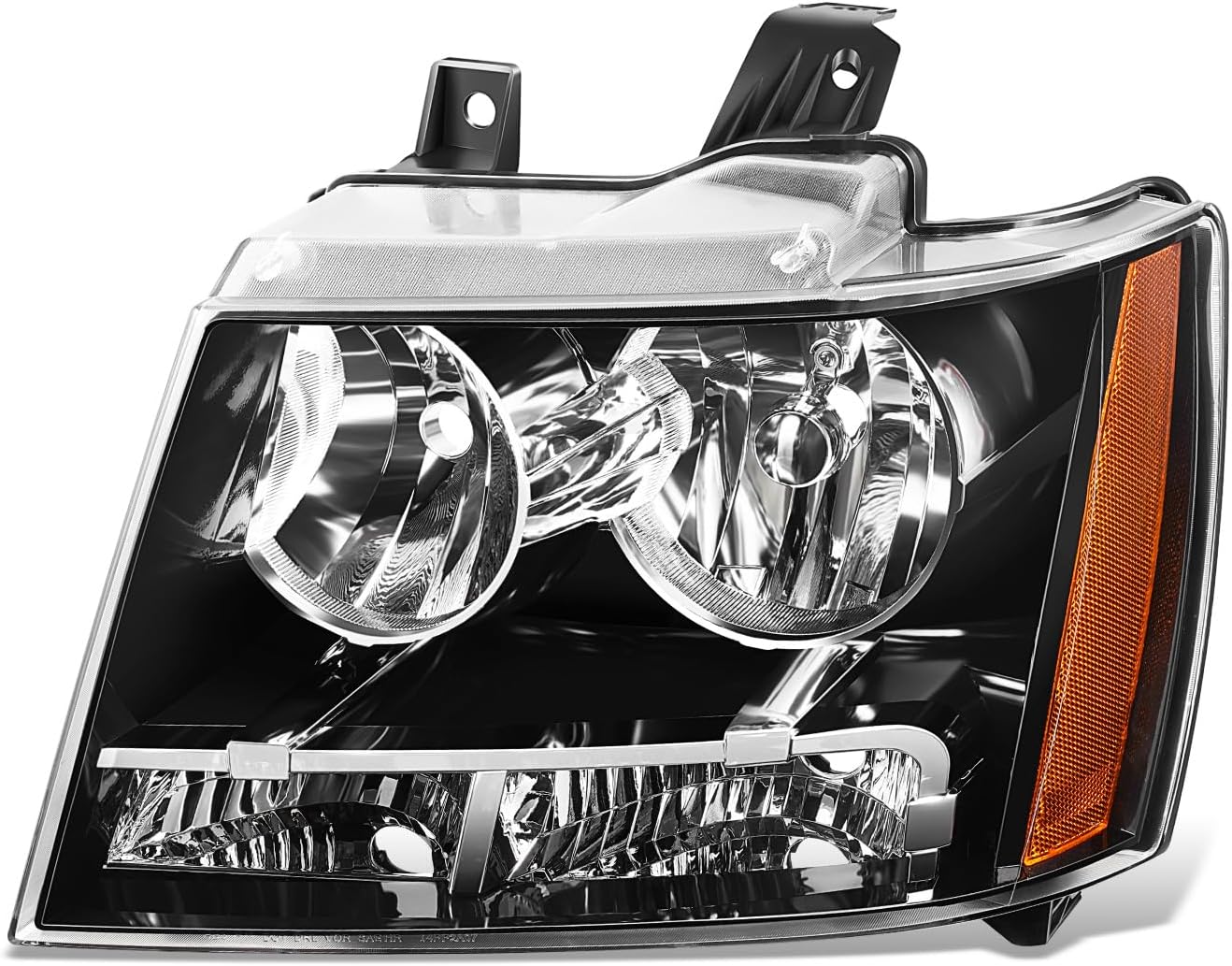 DNA MOTORING Left OE Style Headlight Compatible with 07-13 Chevy Avalanche, Suburban 2500/07-14 Suburban 1500, Tahoe,OEM-HL-0218-L