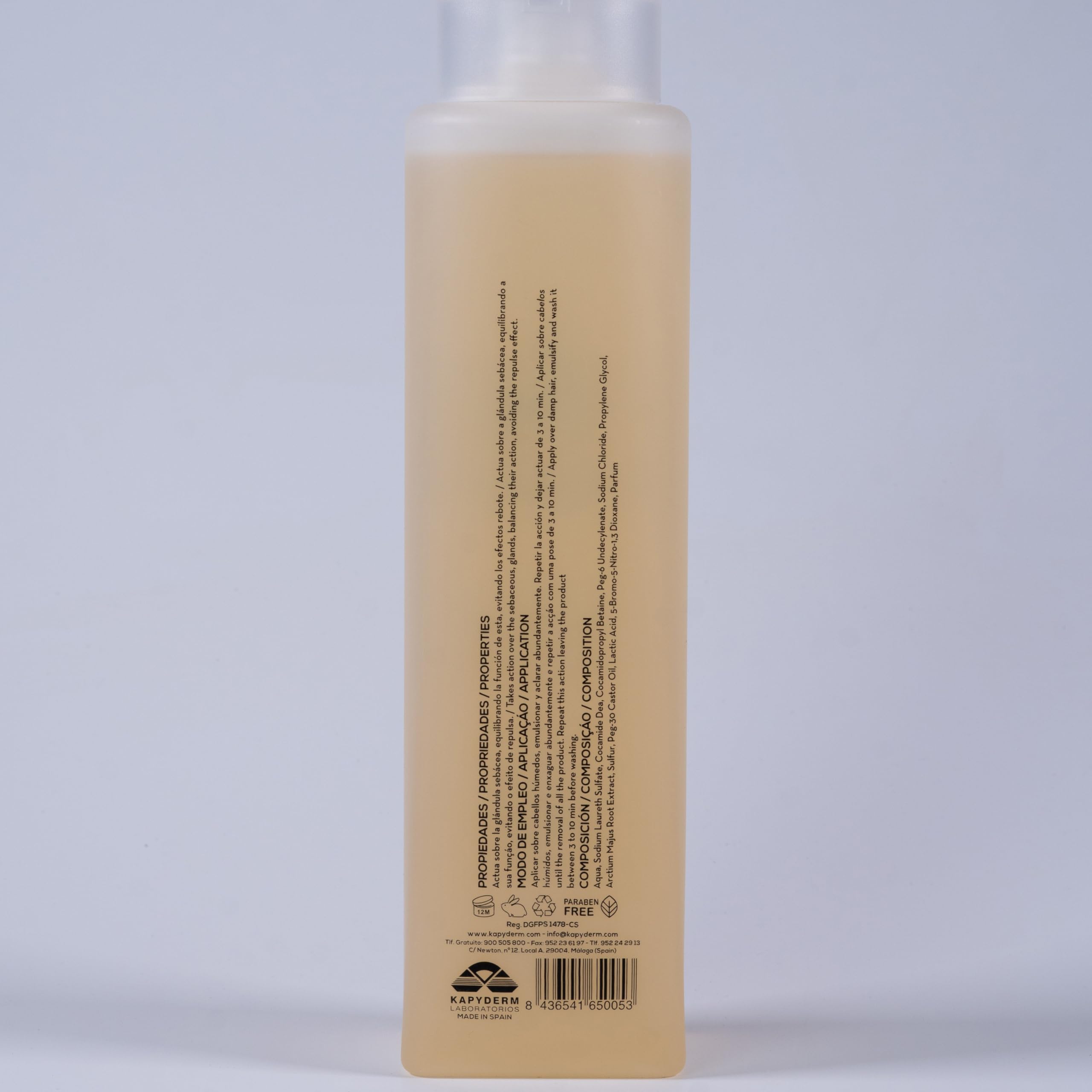 Champú Antigrasa Profesional · Cuero Cabelludo Graso · Sin Sulfatos · pH Neutro · Tratamiento Seborrea y Seborrea · 1000 ml