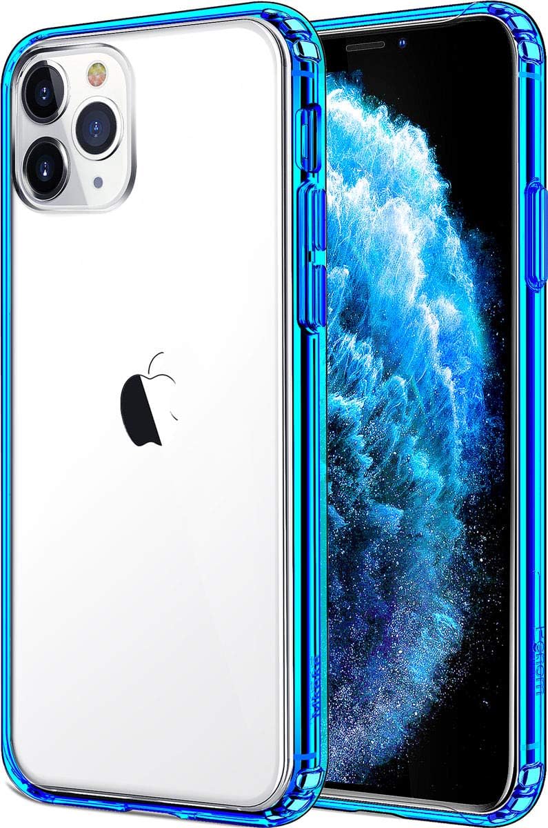 Mkeke Compatible with iPhone 18 Pro Max Case, Clear iPhone 11 Pro Max Cover Shock Absorption Phone Cases 6.5 inch (Blue)