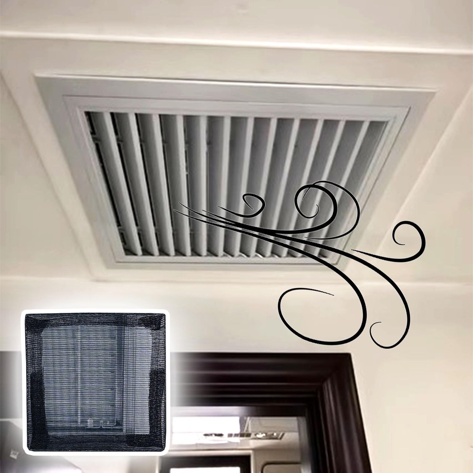 Porte de révision de gaine de ventilation avec grille d'inspection 50x50