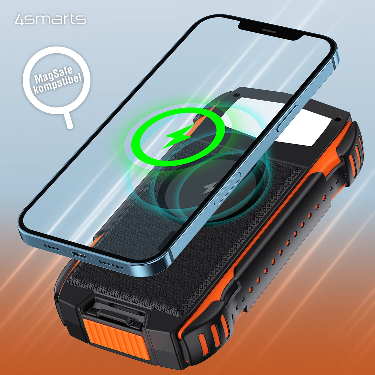 4smarts powerbank TitanPack UltiMag 20000 mAh, czarno-pomarańczowy