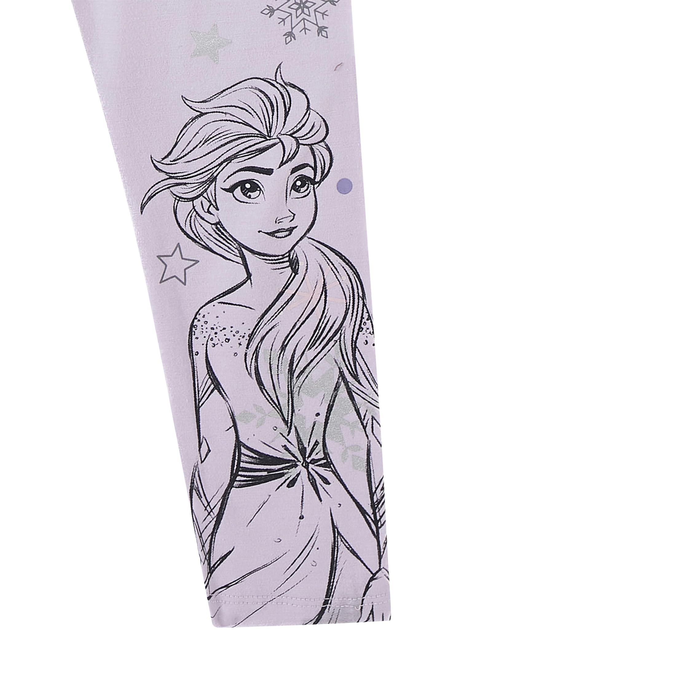 Disney Die Eiskönigin Elsa Mädchen-Leggings für Kleinkinder bis große Kinder, 4er-Pack