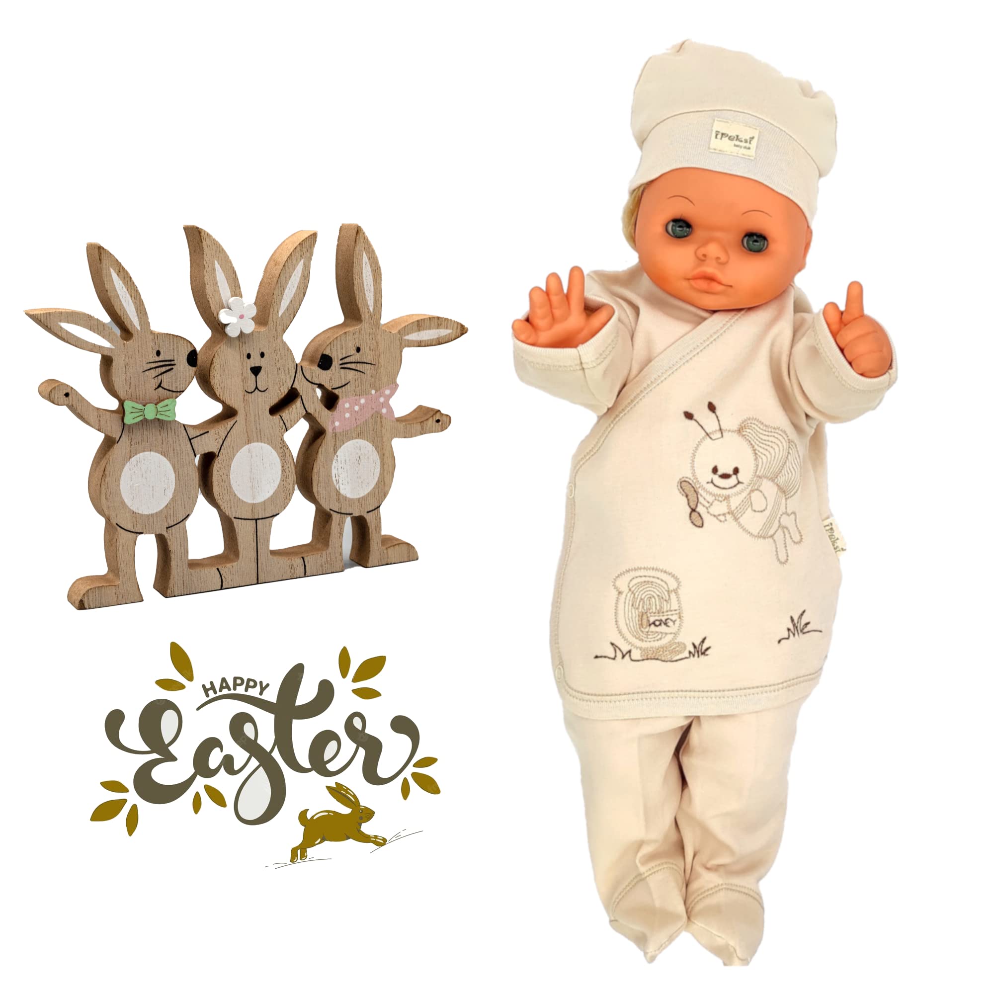 Conjunto de regalo para bebés recién nacidos 100% algodón natural equipamiento original equipo unisex ropa set regalo equipo bebé para bebés 0-4 meses