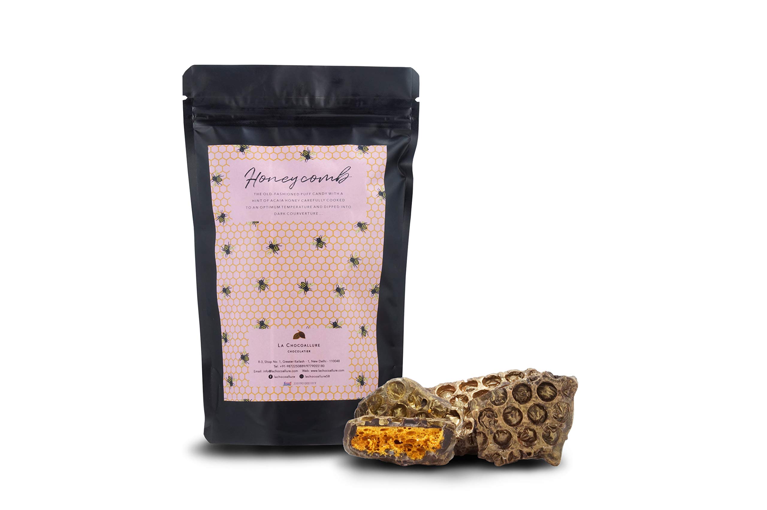 LA CHOCOALLURE Delicious Honey Comb Crackles 85 Gms, Honeycomb Chocolate, Chocolates, Chocolate Packet, Birthday, Anniversary, Gifting