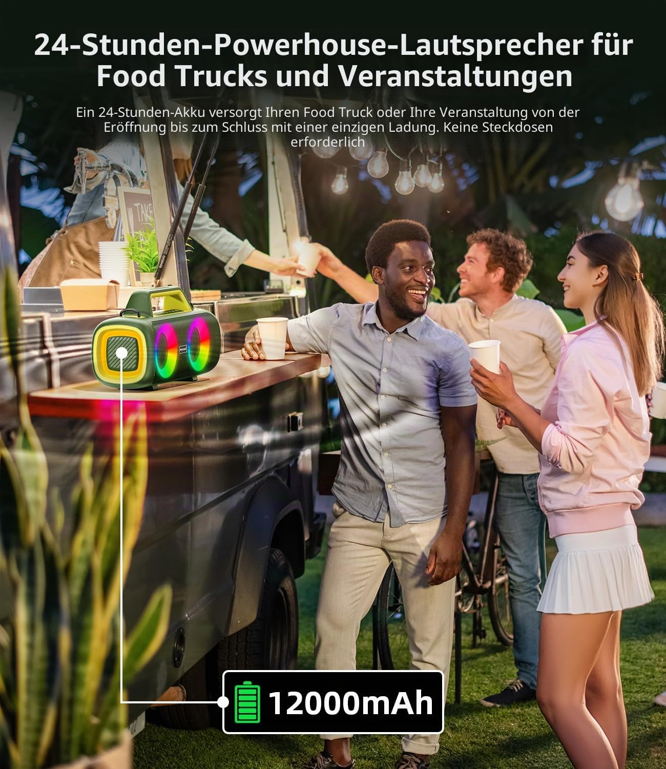Bluetooth Lautsprecher Tragbar Musikbox 140 Peak Outdoor Bass Boost Speaker
