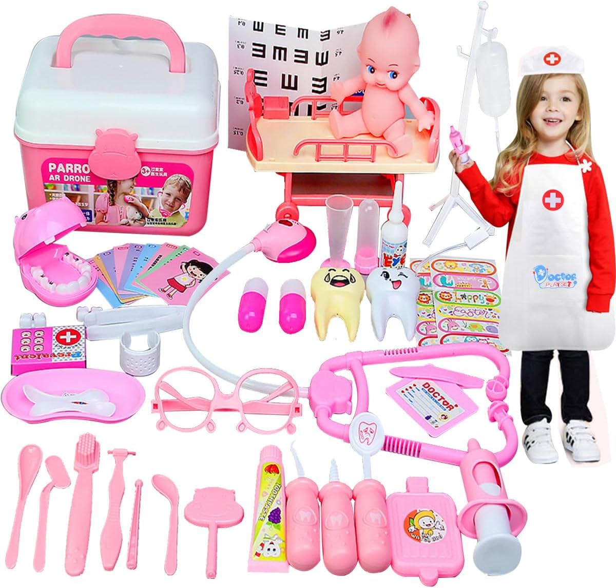 Moonmen Pretend dress professional suit Dress Up Role Play Set Cosplay. Kids Doctors Firefighters Scientists Astronaut Costume for Kids