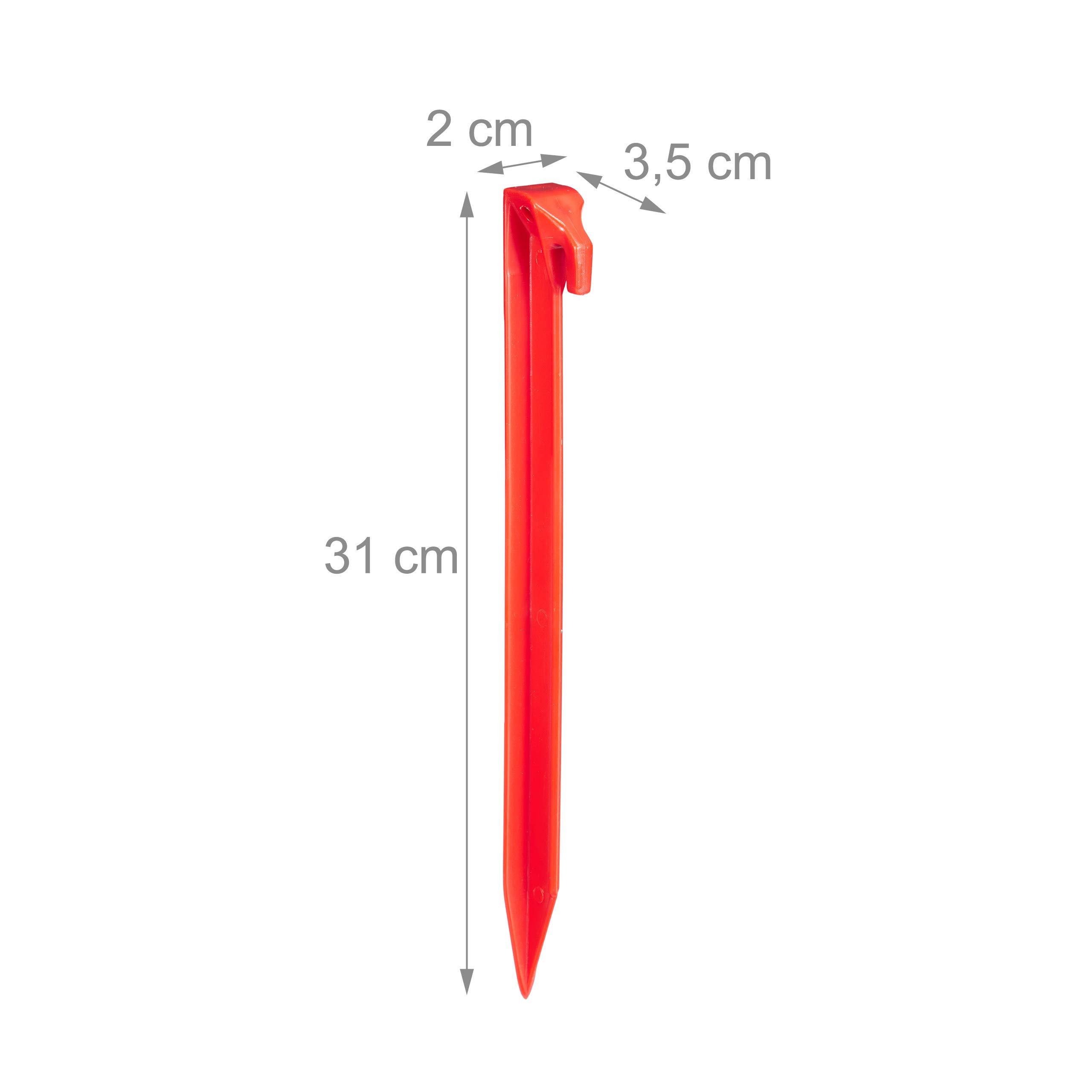 Hem Tentharingen Set Van 6 - Gele Abs Grondpennen 23 Cm Met V-punt Verwerk Hem Tentharingen Set Van 6 - Gele Abs Grondpennen 23 Cm Met V-punt Verwerk