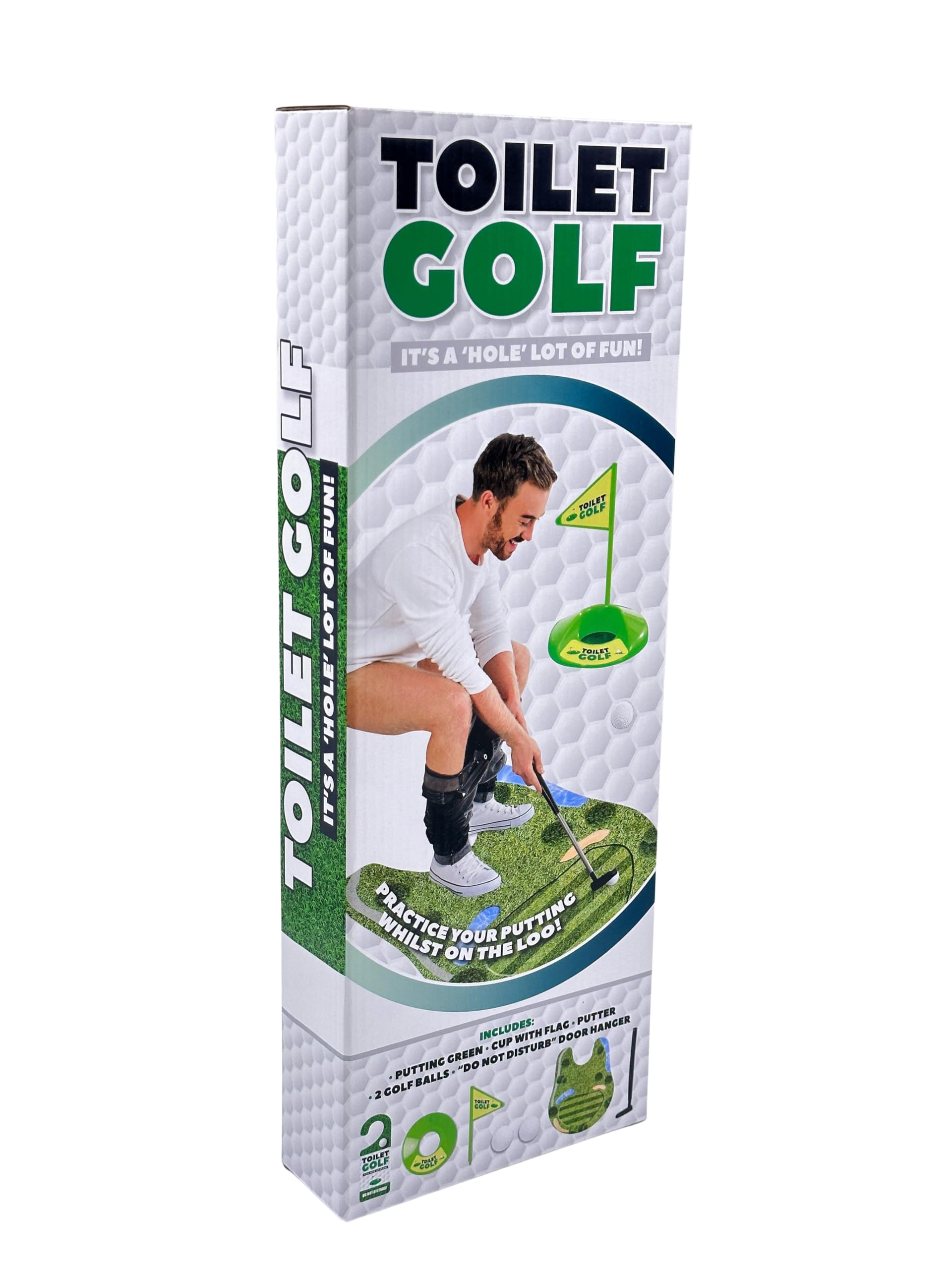 Diabolical Toilet Golf - Great Gag Gift for Toilet Use - Ideal for men, women, and teens - funny novelty cheap