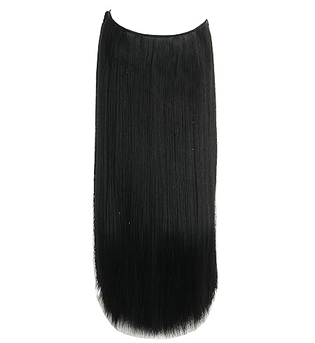 Miniatura 10 de LECIPO Juego de 4 extensiones de cabello humano largo y grueso de 16 pulgadas 18 pulgadas 20 pulgadas longitud múltiple color negro