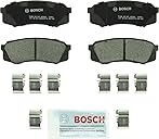 BOSCH BC606 QuietCast Premium Ceramic Disc Brake Pad Set - Compatible with Select Lexus GX460, GX470, LX450; Toyota 4Runner, FJ Cruiser, Land Cruiser, Sequoia; REAR