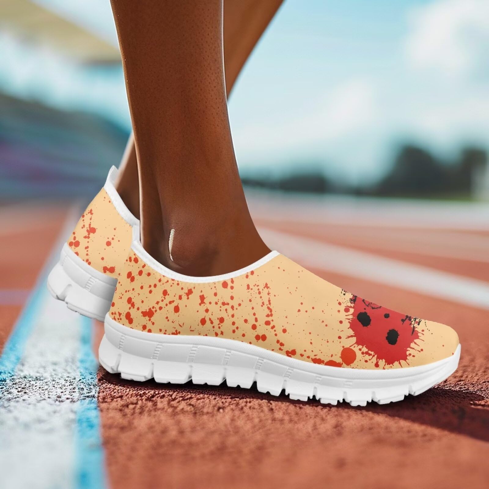 Męskie buty do chodzenia oddychające antypoślizgowe wsparcie łuku lekkie mokasyny trampki tenisowe biała podeszwa