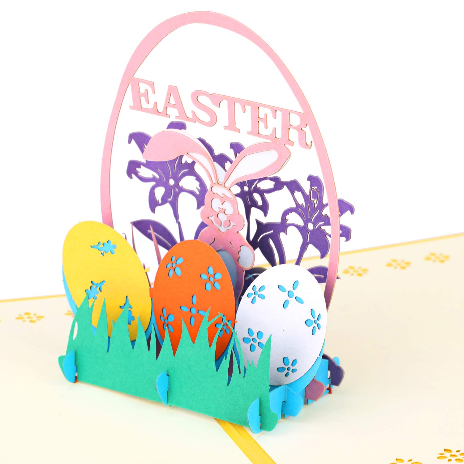 Nihuecne Set Regalo Pasqua: 4 Maxi Sacchetti Con Carta Velina Per Una Pasqua Super Colorata! - 3