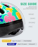 Vista 3 de Cascos para niños y niñas, casco de bicicleta multideportivo ajustable desde niños pequeños hasta jóvenes con certificado CPSC