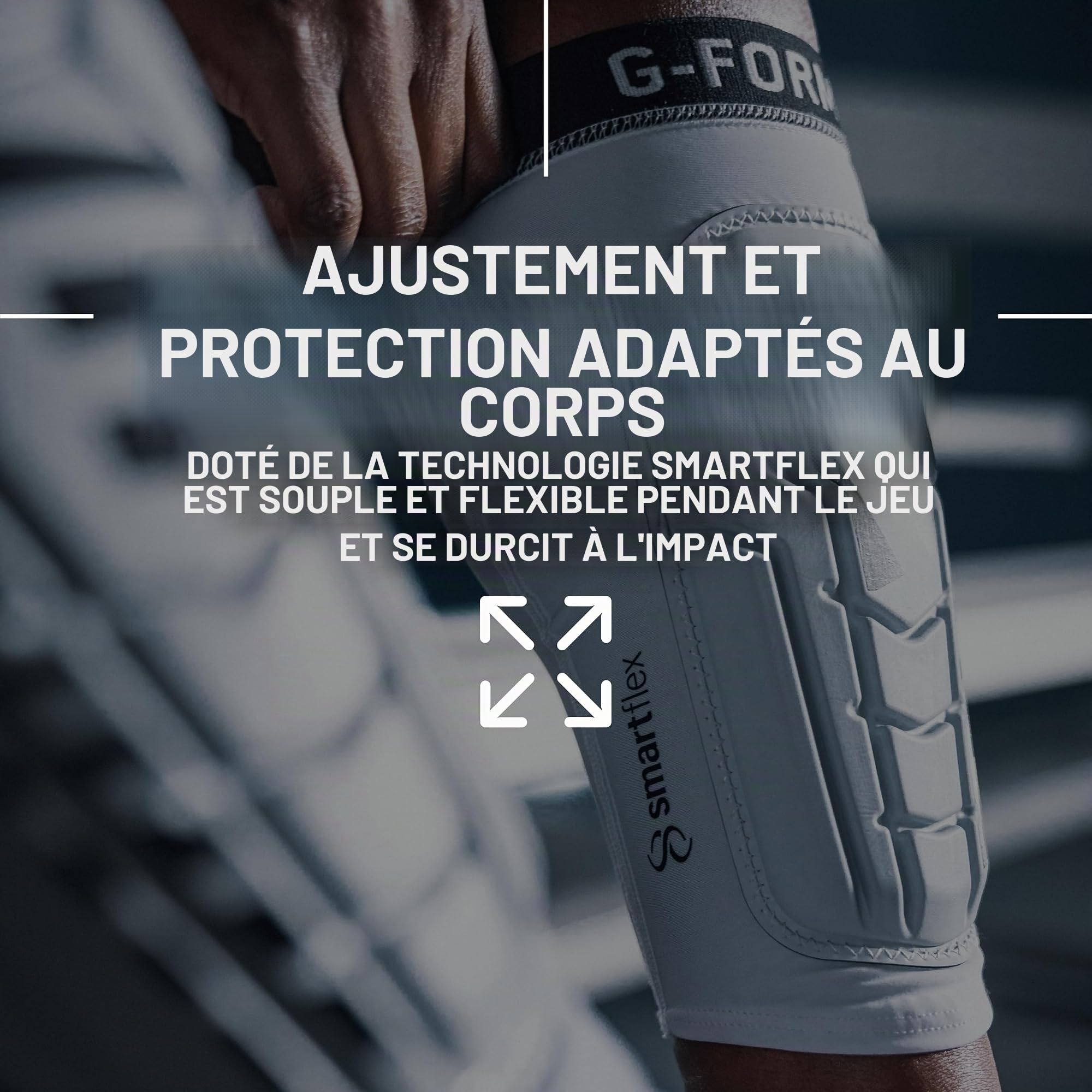 G-Form Pro-S Vento Protège-Tibias, Blanc, Youth S/M