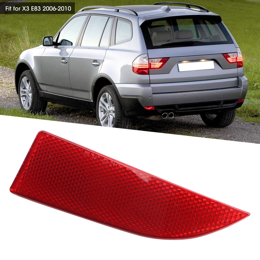 Akozon Parachoques Trasero Reflector Derecho OE: 63147162218 Apto para X3 E83 2006-2010