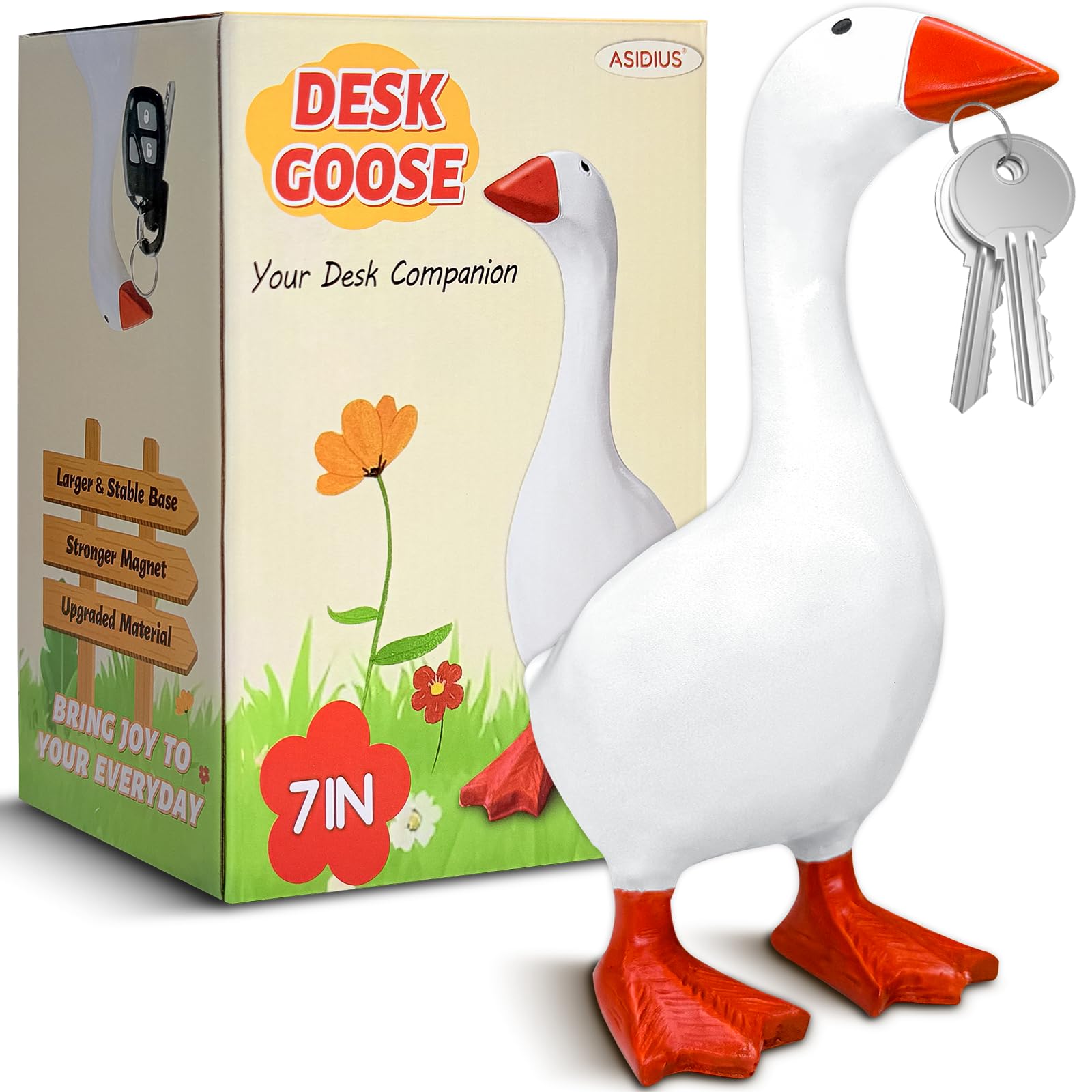 Asidius 7 Inch Desk Goose Key Holder