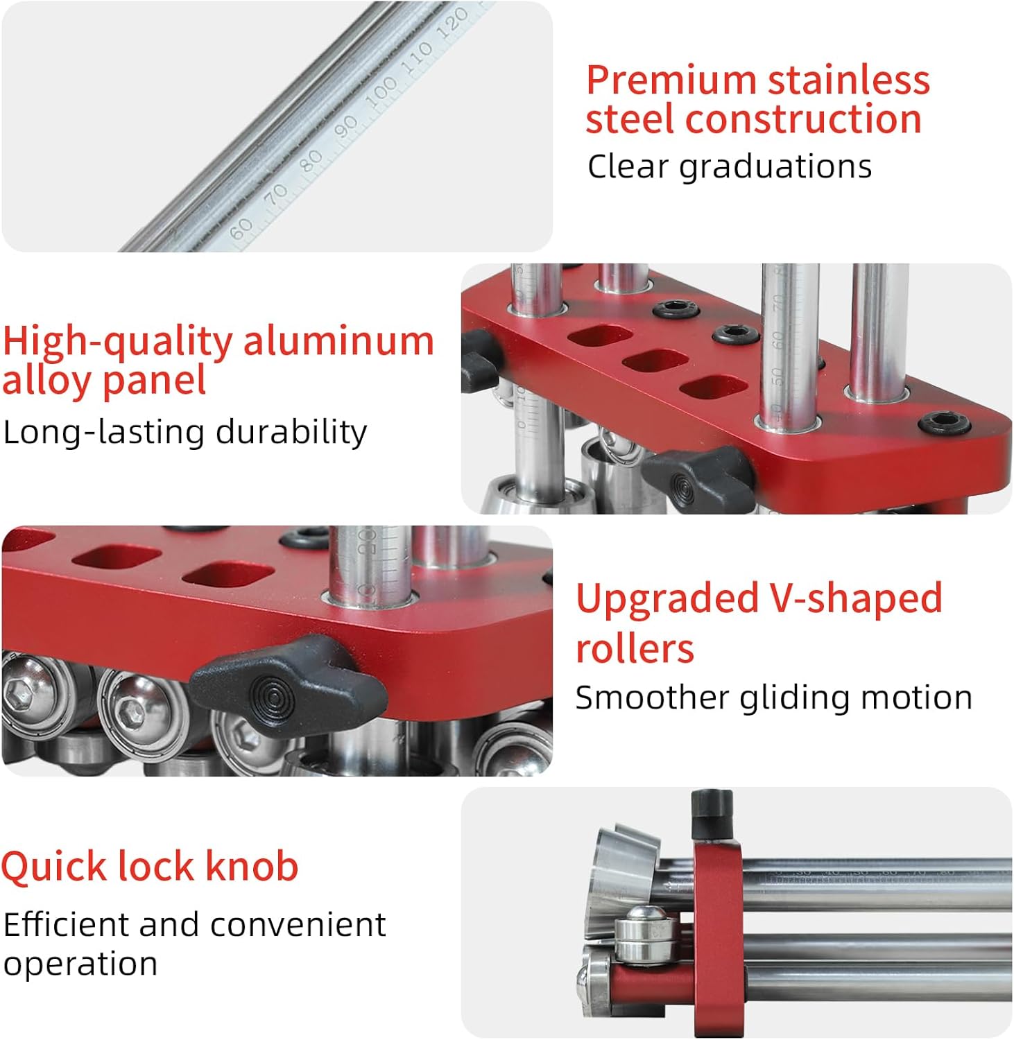 Sheet Metal Roller 2 Station Edge Roller Bender, 0-100° Bending Range 0-130mm(0-5") Length Upgrade V-Roller & Quick Lock Knob, Lightweight Metal Roofing Tool for 29 to 22-Gauge Steel