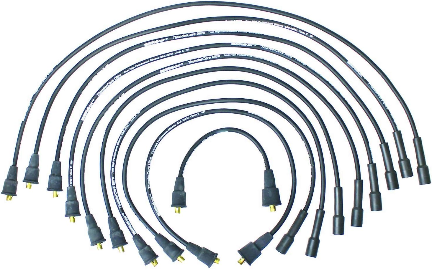 Walker Products 9001412 Thundercore Ultra Spark Plug Wire Set, Spark