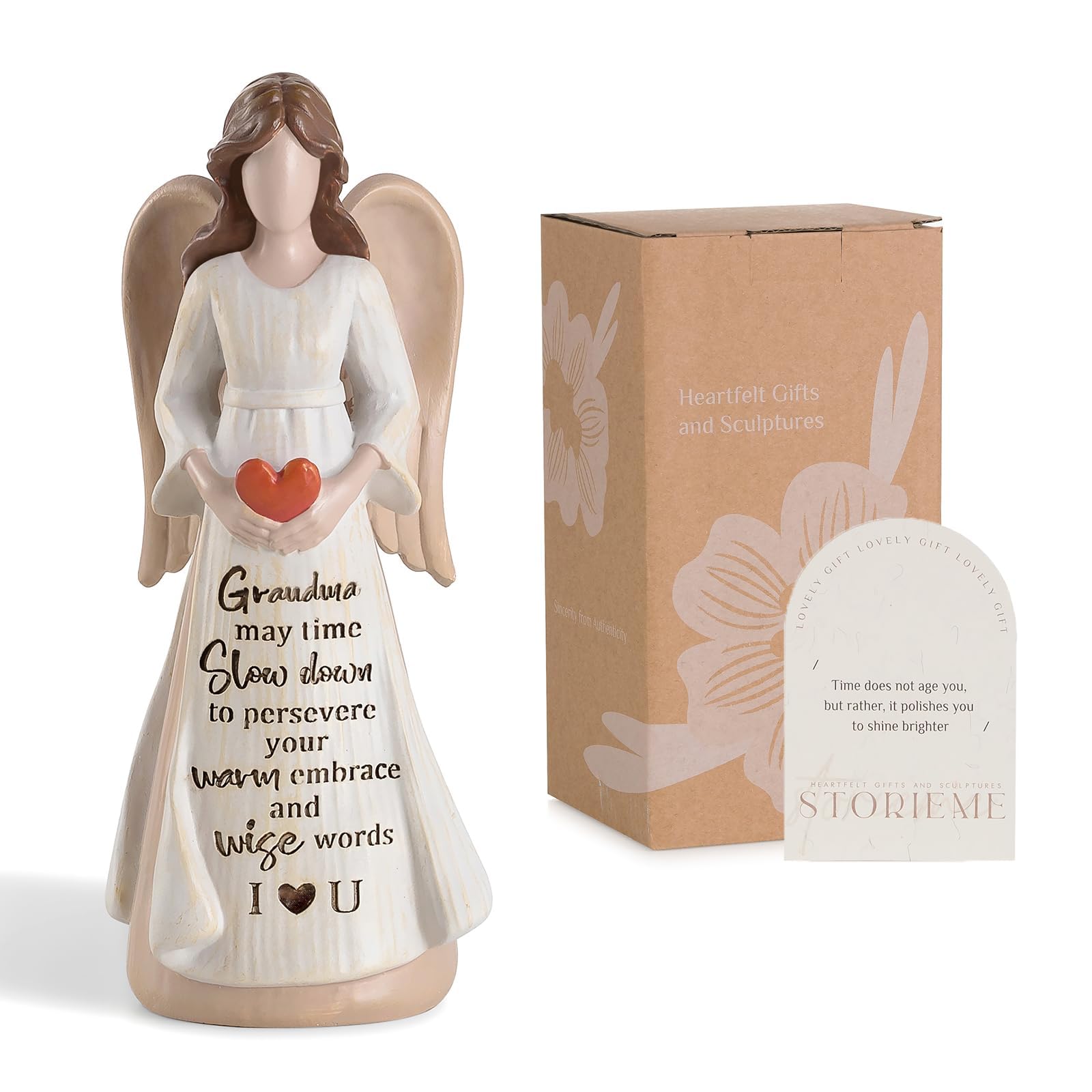 Storieme Great Grandma Birthday Gifts: Best Grandmother Angel Figurine Gift Ideas for Christmas Mothers Day from Granddaughter Grandkids
