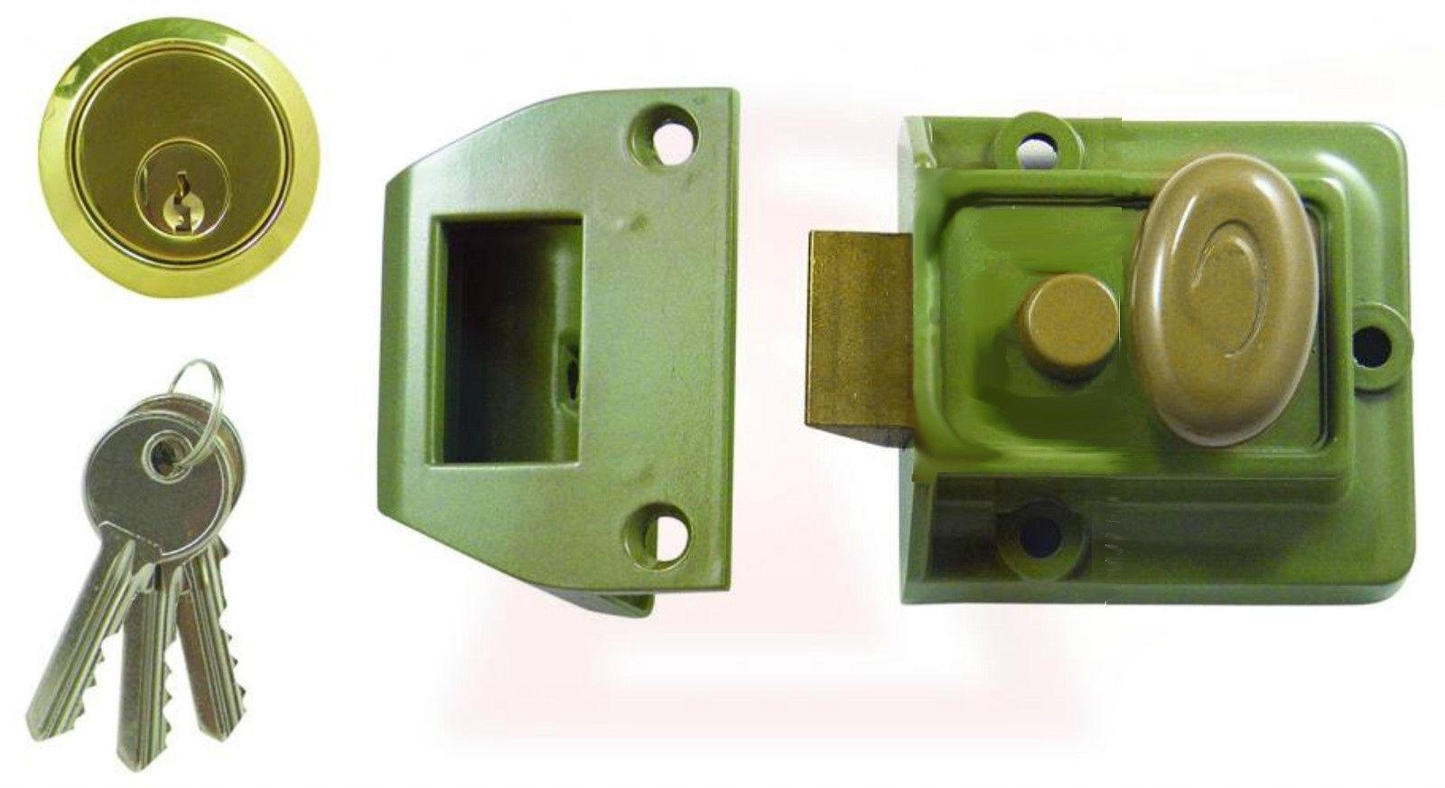 TRADITIONAL NARROW NIGHT LATCH NIGHTLATCH BRASS
