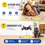 Holy Stone HS190 Foldable Mini Nano RC Drone for Kids Gift Portable Pocket Quadcopter with Altitude Hold 3D Flips and Headless Mode Easy to Fly for Beginners