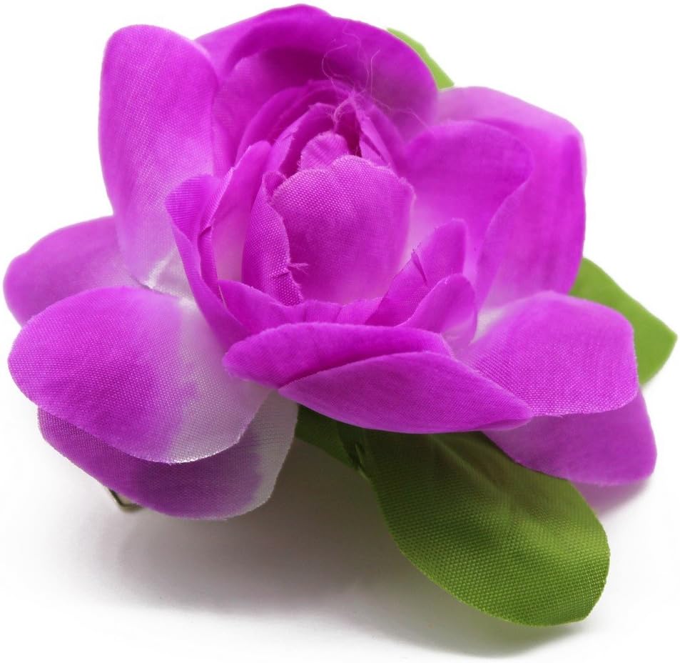 Hawaii Luau Party Artificial Fabric Gardenia Hair Clips
