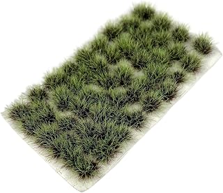 Irregular Grass Clusters 0.31 Inch Height - 53 Pieces for Model Train Railway Track Diorama Miniature Car Scene Decoration (Sprout Green)