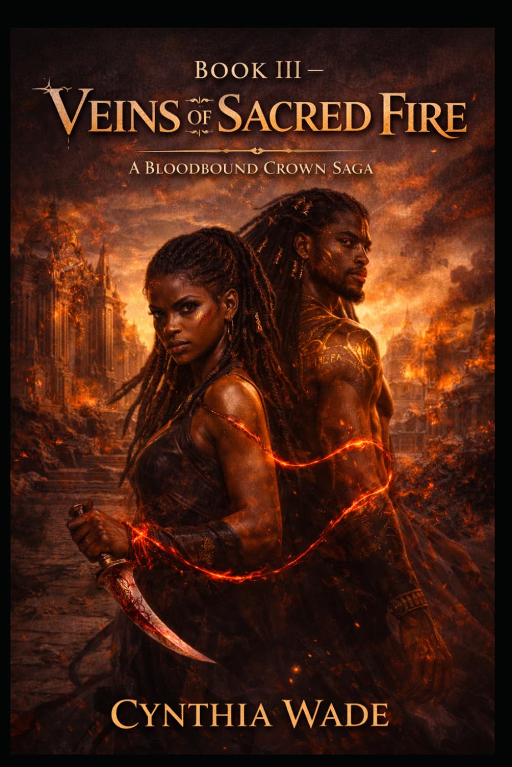 Book III - Veins of Sacred Fire: Blood binds them. Faith hunts them. Love may burn the world open.: 3 (Bloodbound Crown Saga)