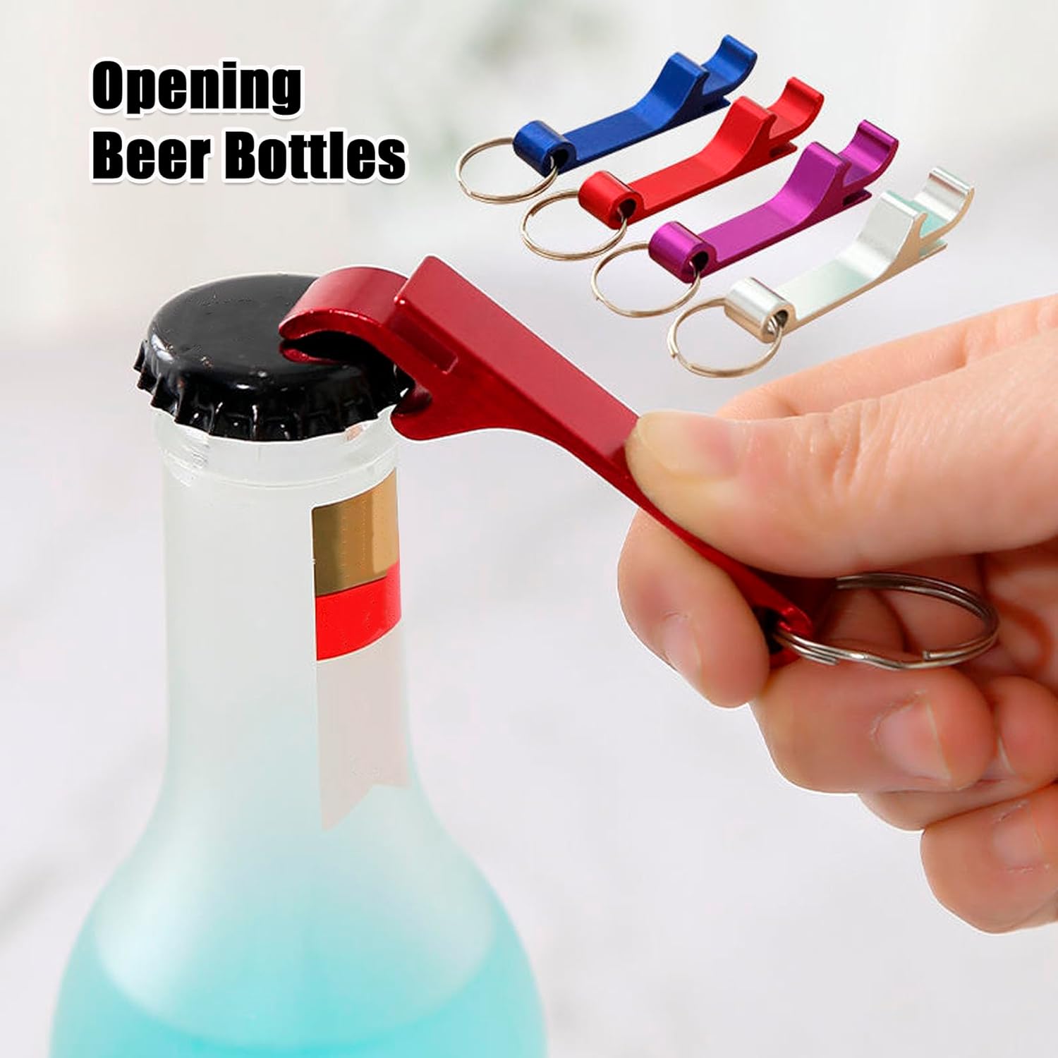 100pcs Custom Bottle Opener, Personalized Bottle Opener Keychain With Engraved Logo/Text/Photo, Bulk Customizable Keychain Bottle Opener, for Wedding Favors Gift/Birthday/Parties/Anniversaries (100)