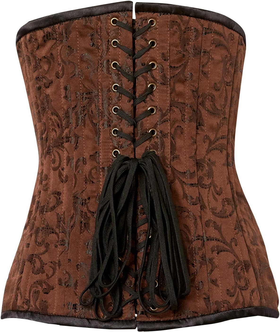 Daisy corsets womens Curvy Brocade Double Steel Boned Under Bust Corset Waist Cincher - Image 3