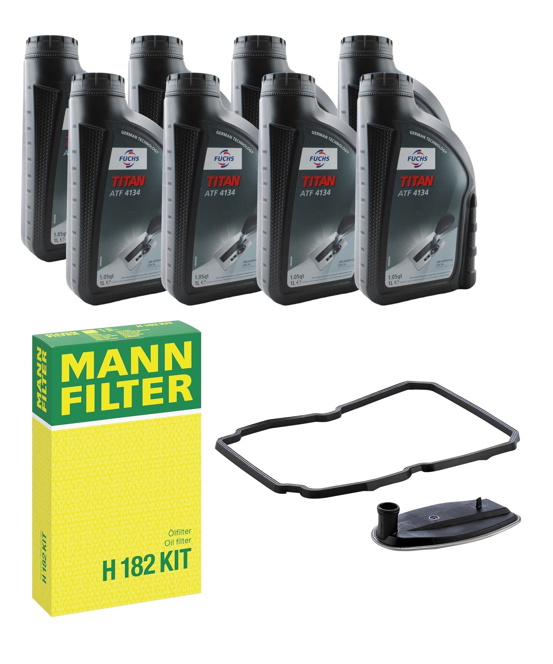 Auto Trans Filter Kit and 8 Liter Fluids ATF 4134 MBZ 236.14 For MB Dodge